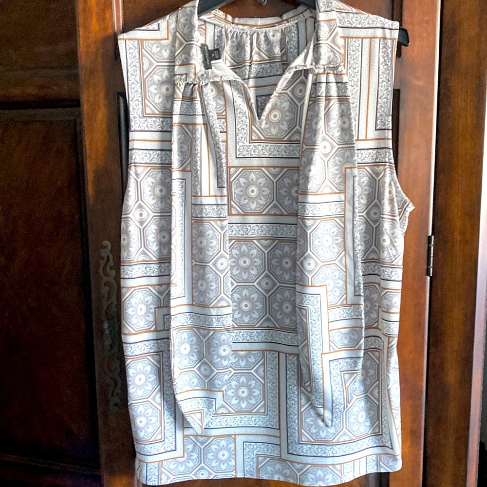 Ann Taylor tie blouse, size XL